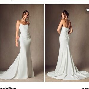 Never worn Azazie Elyse